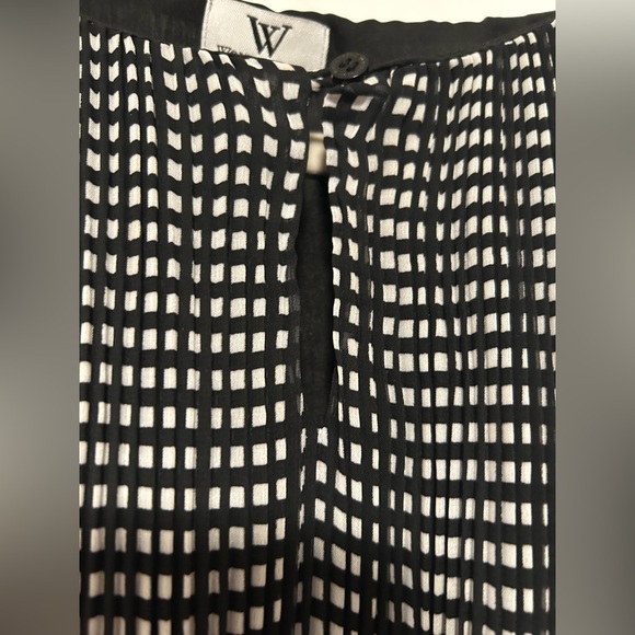 Worthington Black and White Dress with Teal Accents, Size 8 - Picture 4 of 11